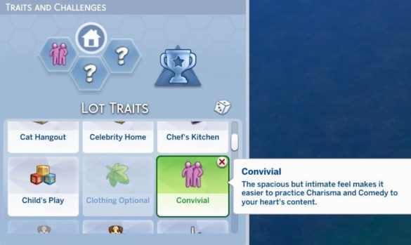The Sims 4 Better Lot Trait – Convivial