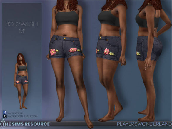 The Sims 4 BodyPreset N11 by PlayersWonderland