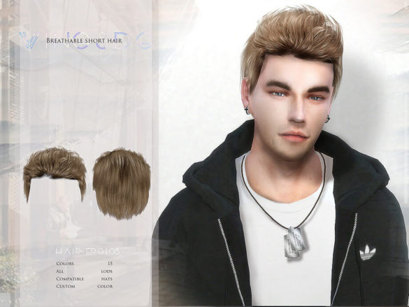 The Sims 4 Breathable short hair by wingssims
