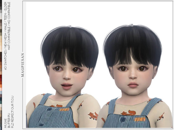 The Sims 4 Butter Hair for Toddler by magpiesan