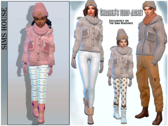 Children’s teddy jacket by Sims House