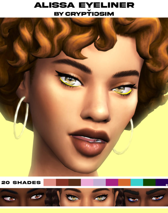 The Sims 4 crypticsim alissa eyeliner
