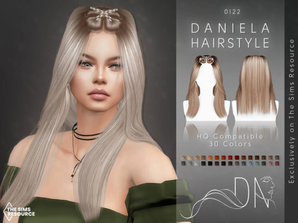 The Sims 4 Daniela Hairstyle by DarkNighTt