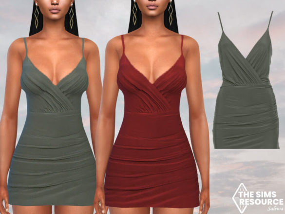 The Sims 4 Deep Neck Formal Party Dresses by Saliwa