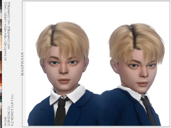 The Sims 4 Doryeong Hair for Child by magpiesan