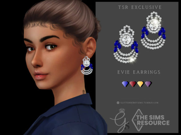 The Sims 4 Evie Earrings by Glitterberryfly