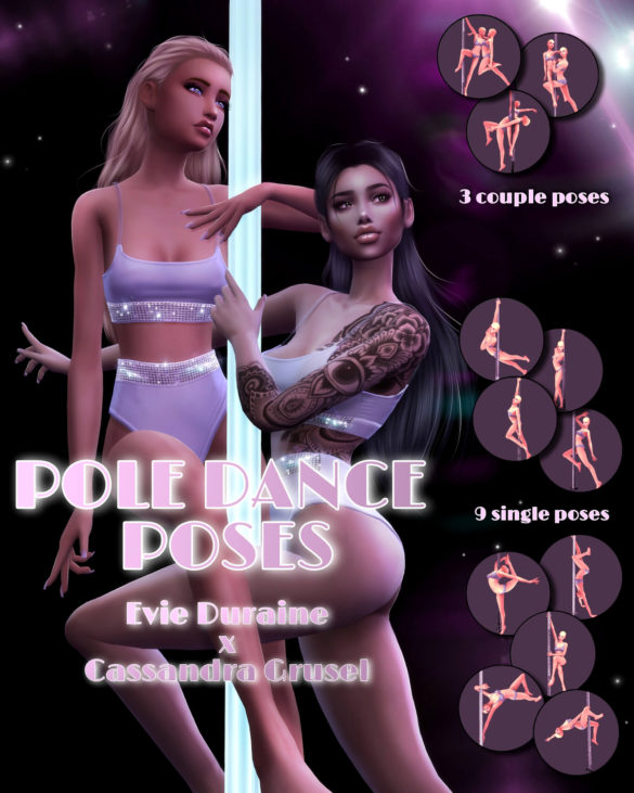 evieduraine cassandragrusel pole dance poses
