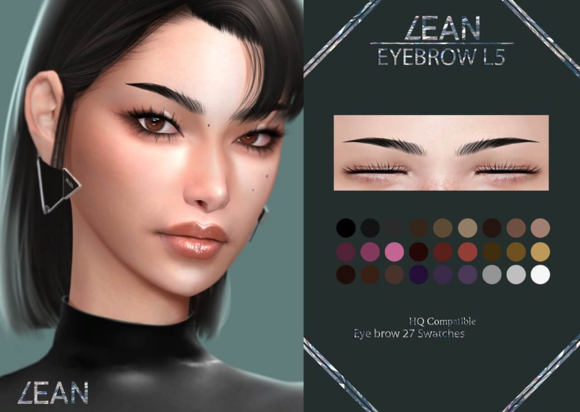 The Sims 4 EYEBROW L5 at LEAN