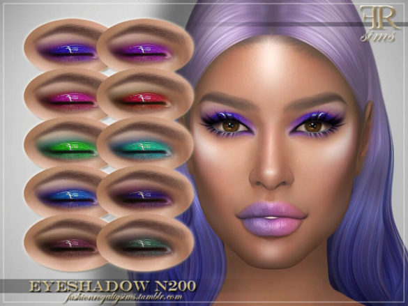 The Sims 4 Eyeshadow N200 by FashionRoyaltySims