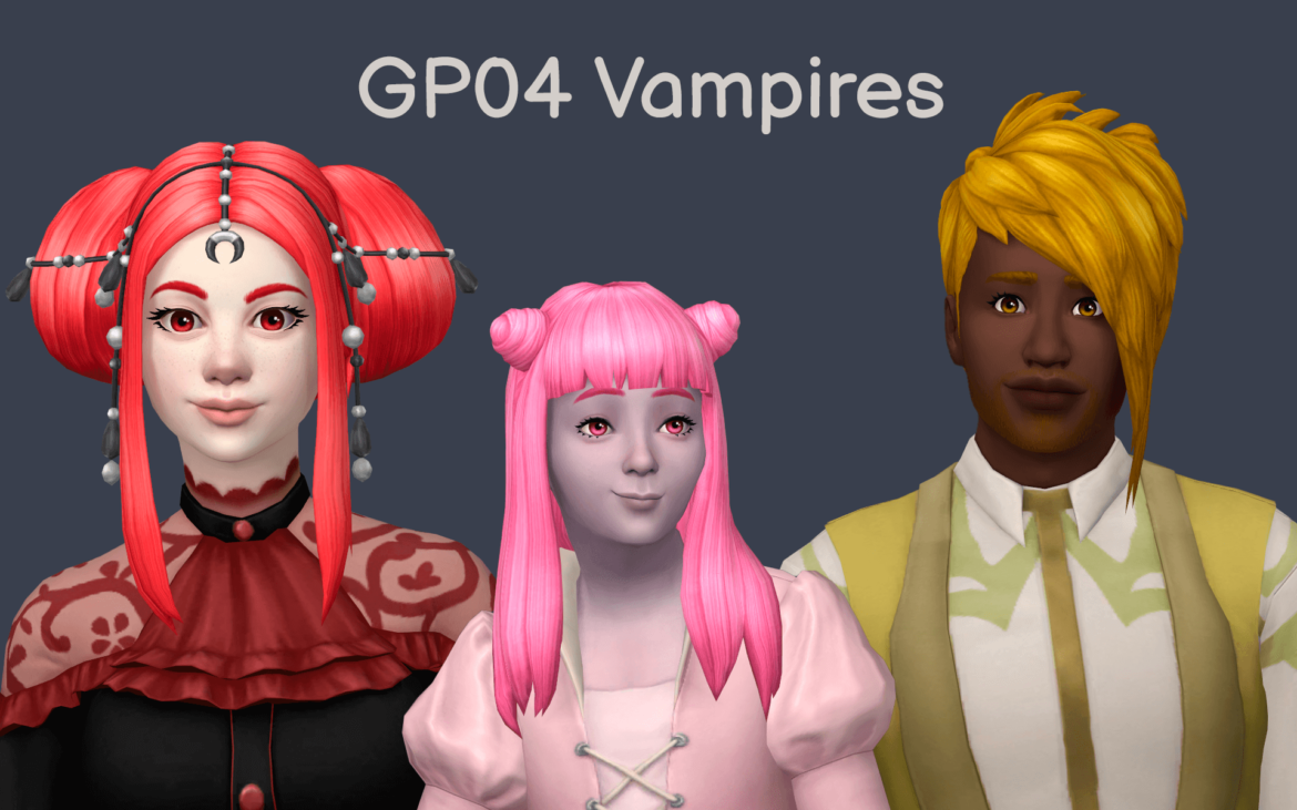 The Sims 4 gp04 vampires hair in jewl refind