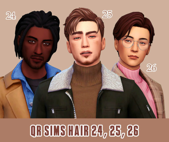 The Sims 4 hair 24 fluorite hair 25 peridot hair 26