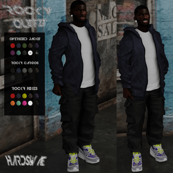 The Sims 4 HARDSWAE Rocky Outfit