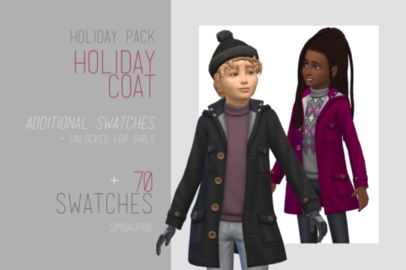 The Sims 4 holiday pack kids coat free holiday pack