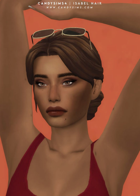 The Sims 4 ISABEL HAIR at Candy Sims 4