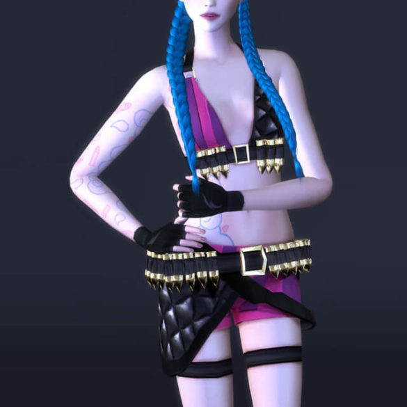 The Sims 4 jinx female outfit