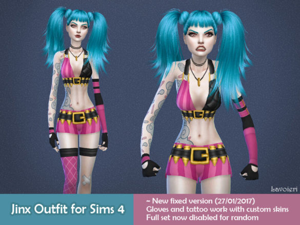 The Sims 4 jinx outfit