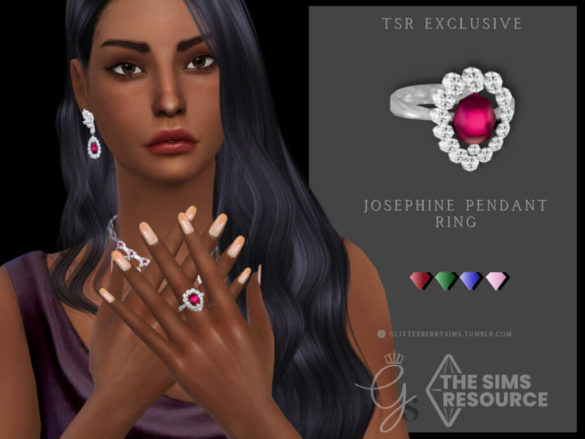 The Sims 4 Josephine Pendant Ring by Glitterberryfly