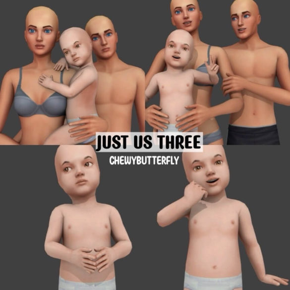 The Sims 4 just us three poses download