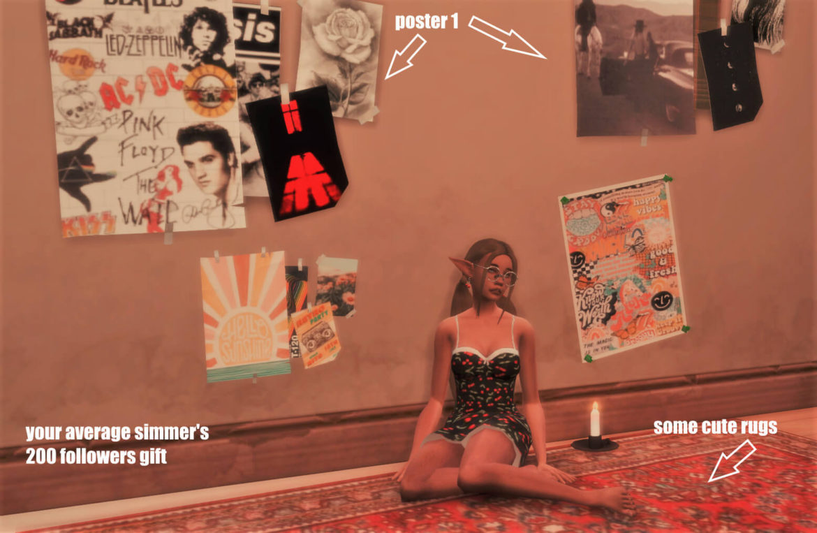 The Sims 4 layla dress poster pack 1