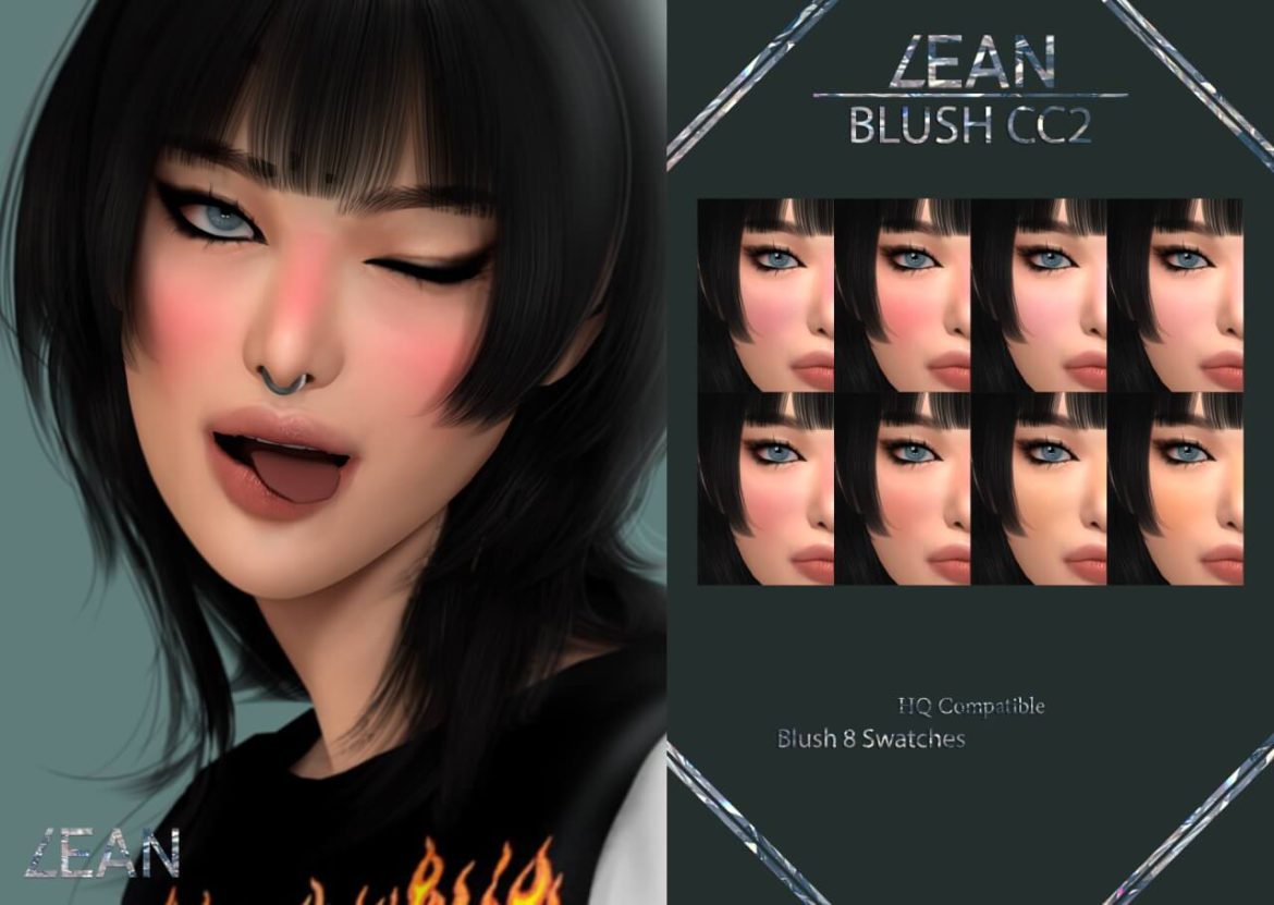 The Sims 4 LEAN BLUSH CC2 ( Early access ) at LEAN