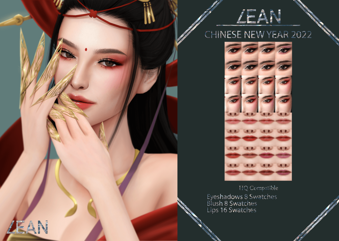 lean chinese new year 2022 exclusive makeup