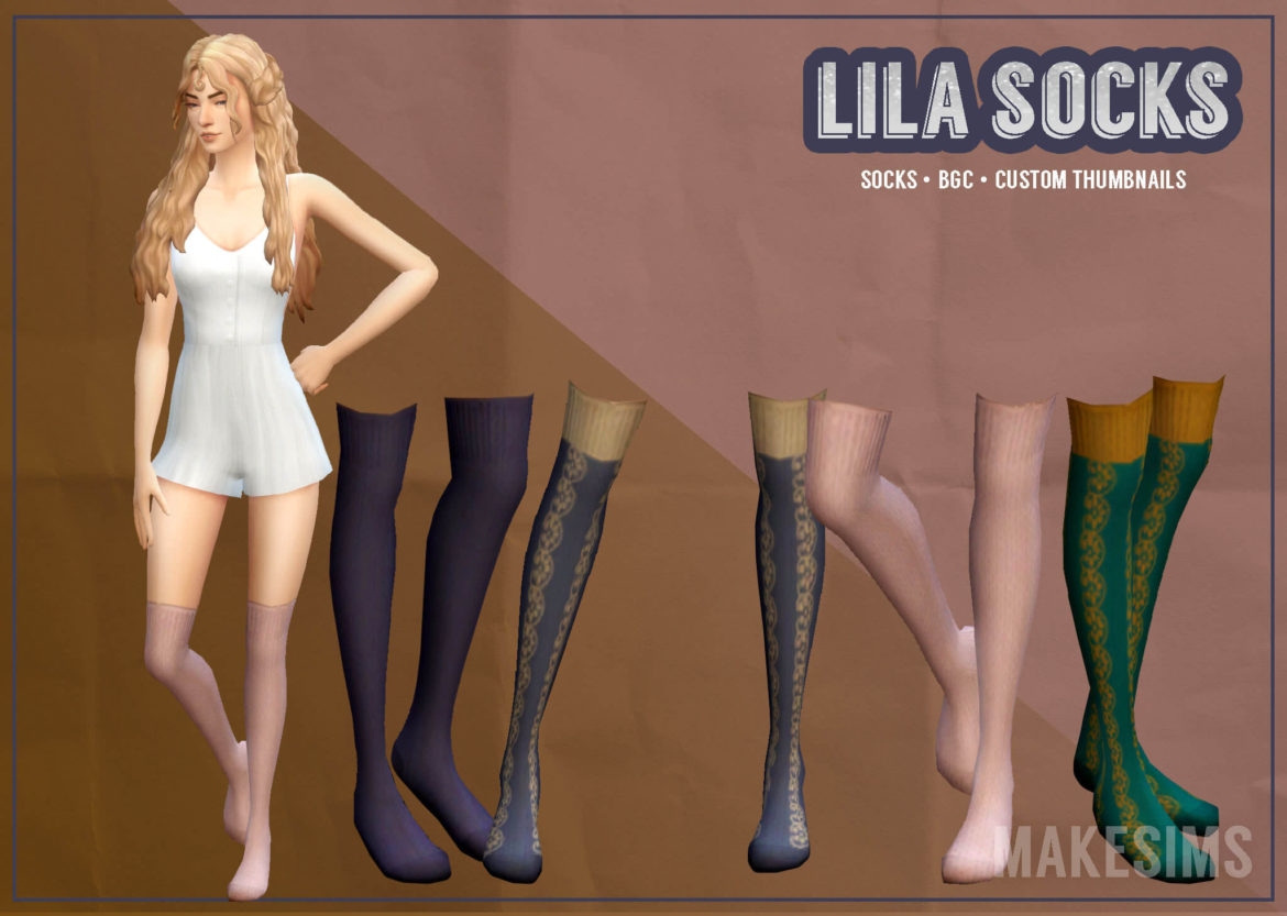 The Sims 4 lila socks