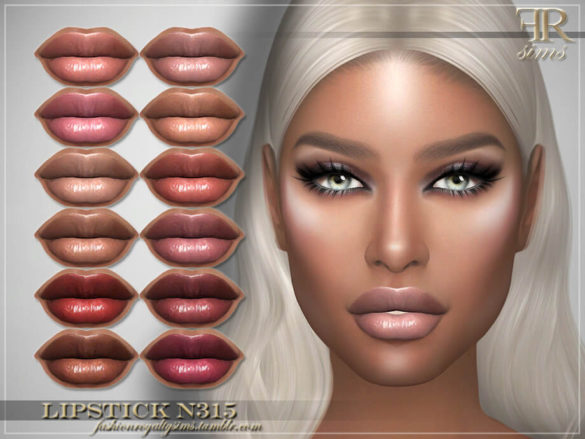 The Sims 4 Lipstick N315 by FashionRoyaltySims