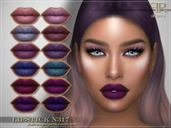 The Sims 4 Lipstick N317 by FashionRoyaltySims