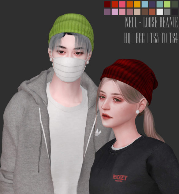 The Sims 4 loose beanie mitts loose beanie hq