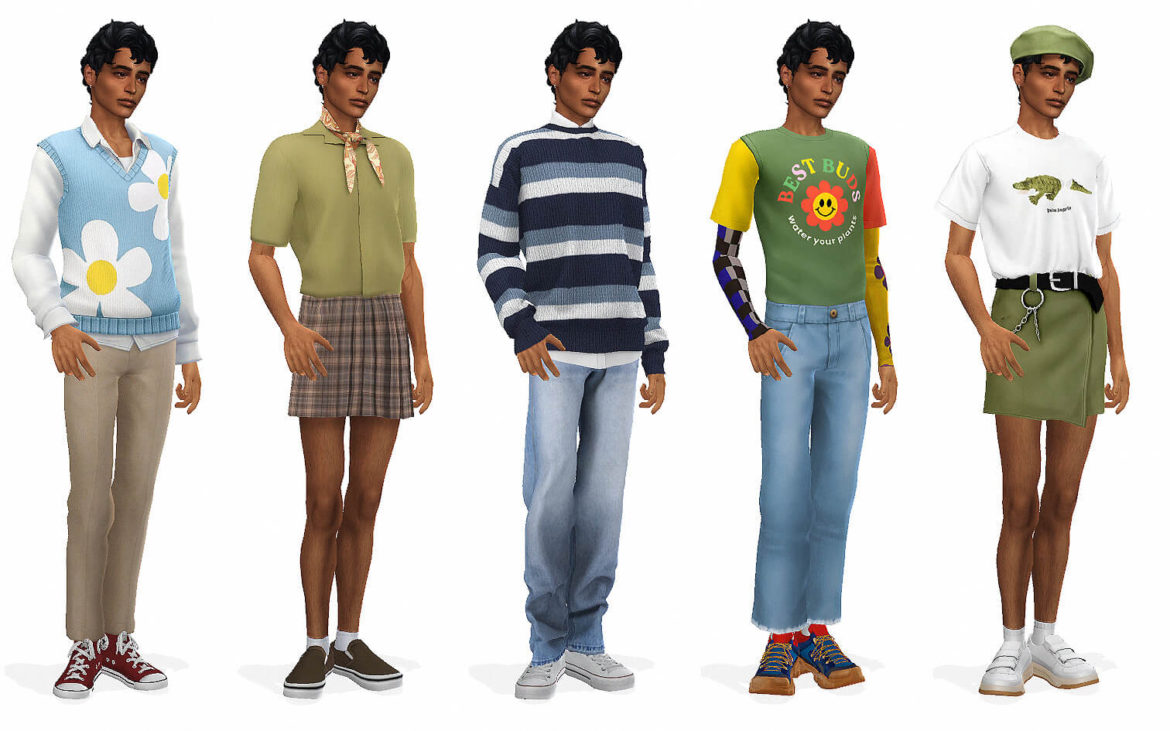 The Sims 4 male lookbook no 6 - Best Sims Mods