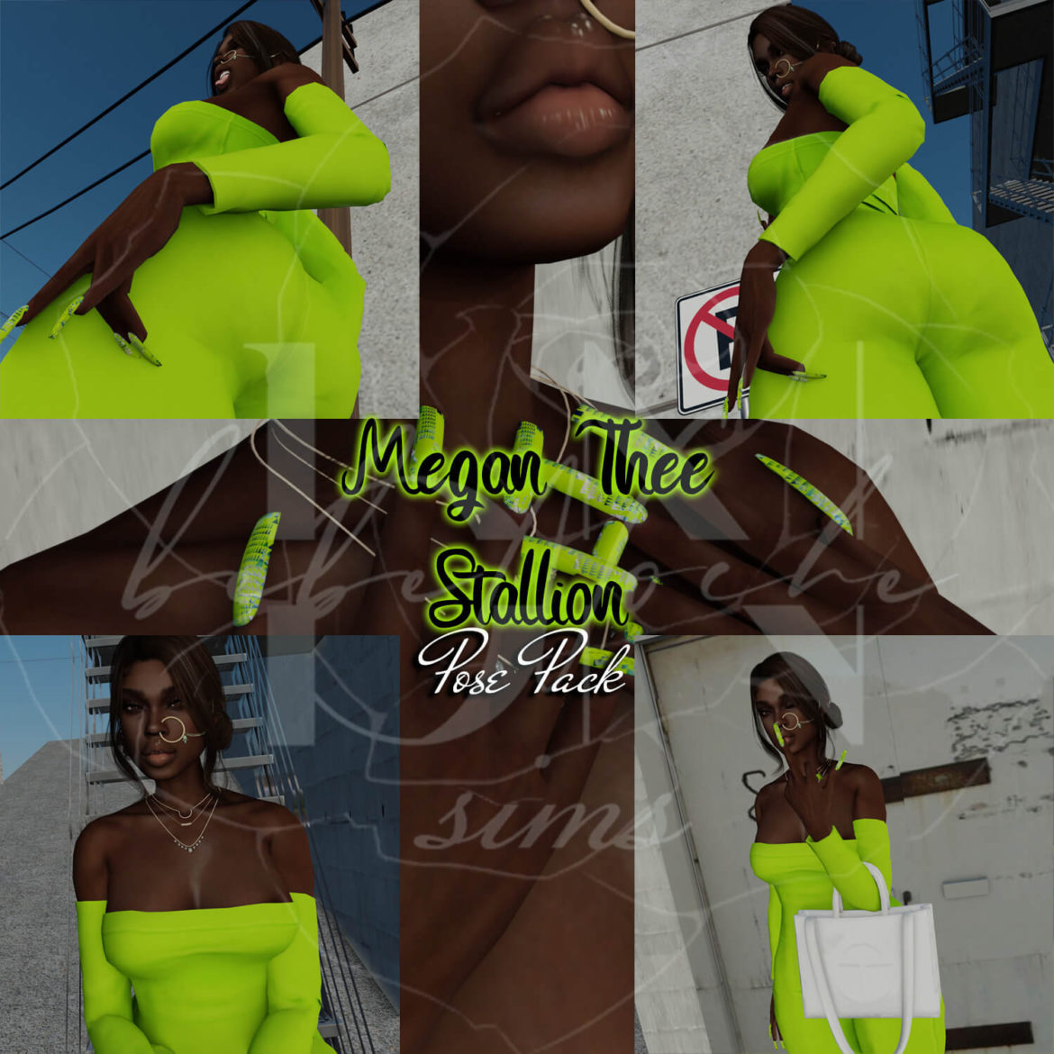 The Sims 4 megan thee stallion 1 7 poses