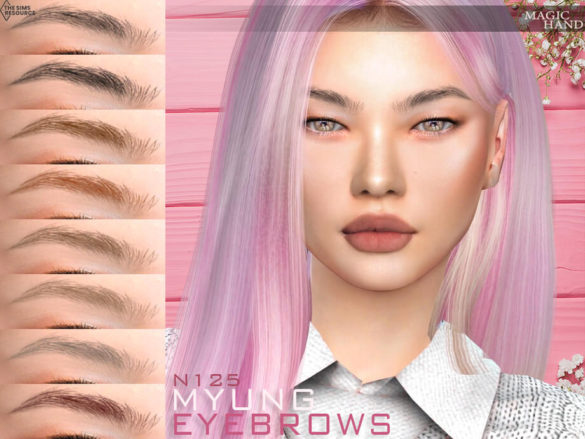 The Sims 4 Myung Eyebrows N125 by MagicHand