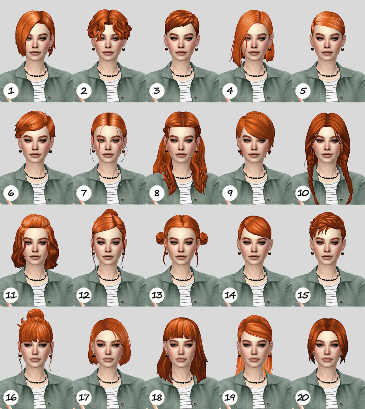 The Sims 4 natural hair recolor dump