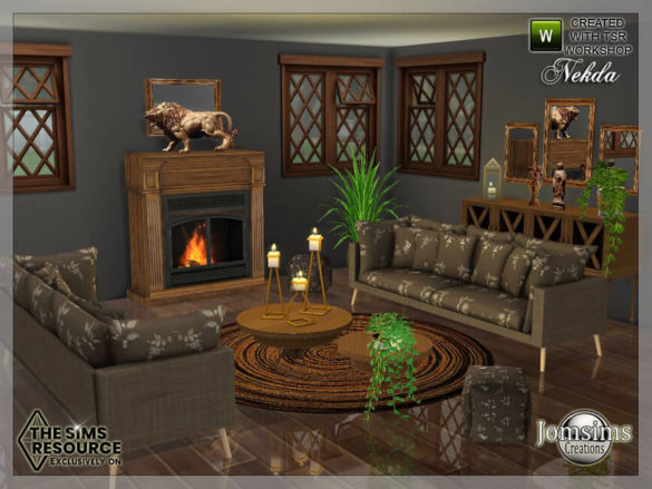 The Sims 4 Nekda Livingroom by jomsims at TSR