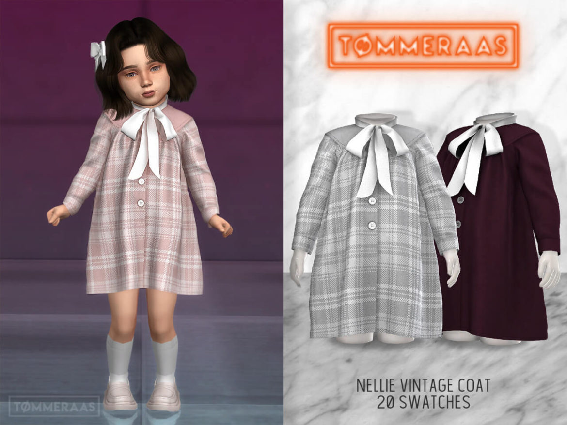 The Sims 4 Nellie Vintage Coat at TØMMERAAS