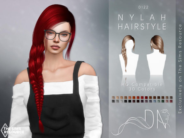 The Sims 4 Nylah Hairstyle by DarkNighTt