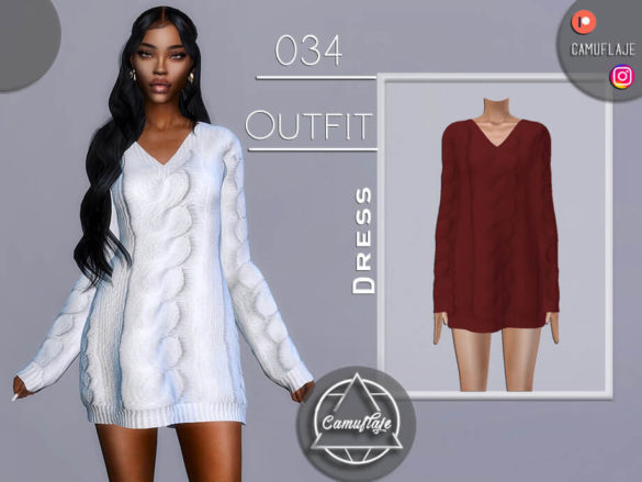 OUTFIT 034 – Sweater Dress by Camuflaje