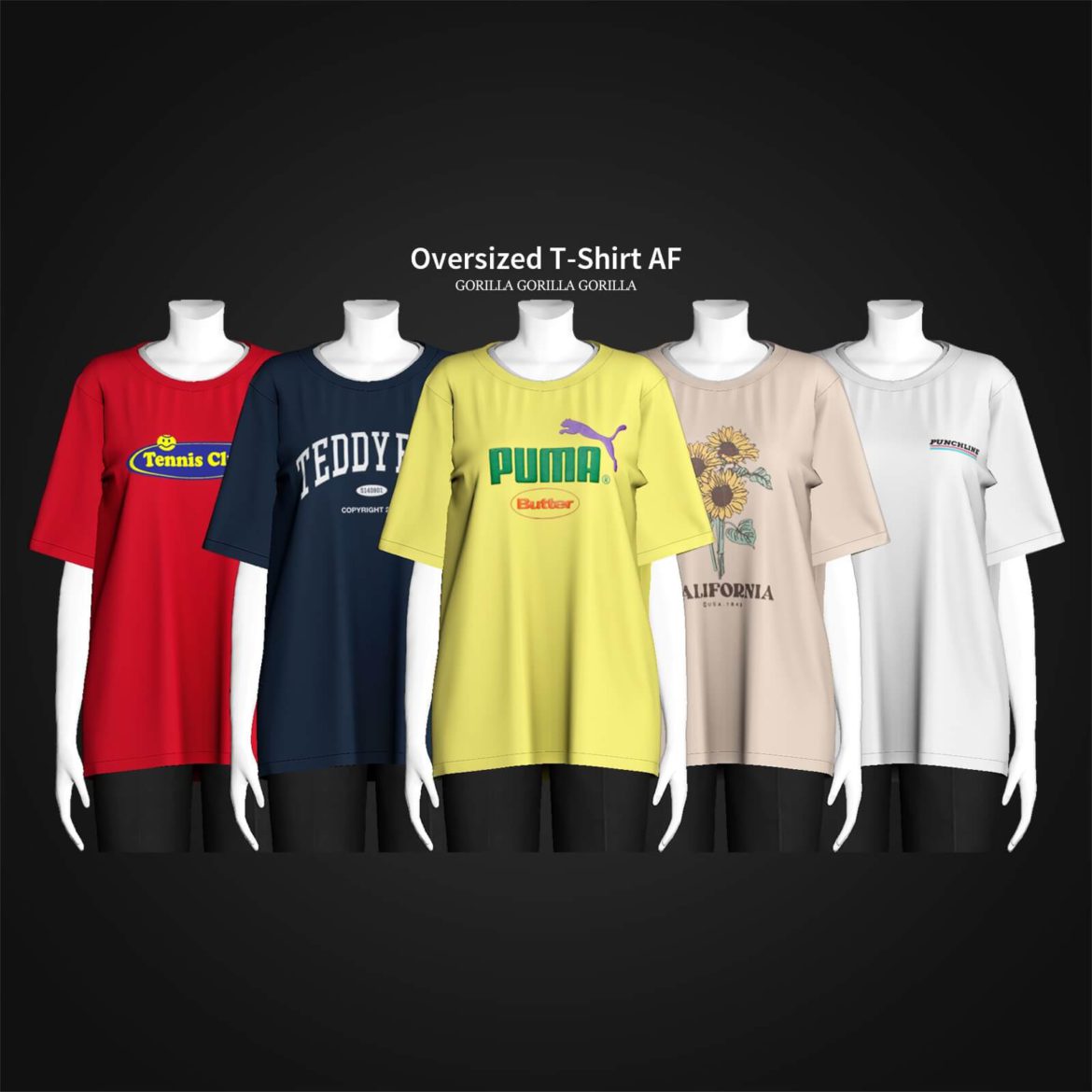 The Sims 4 Oversized T-Shirt at Gorilla