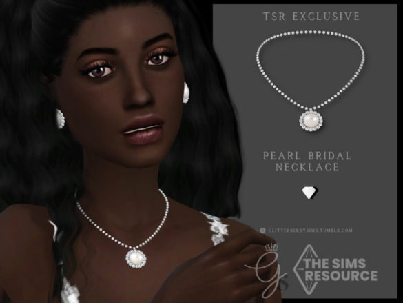 Pearl Bridal Necklace by Glitterberryfly