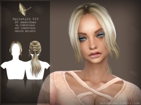Ponytail Hairstyle 010 by AurumMusik