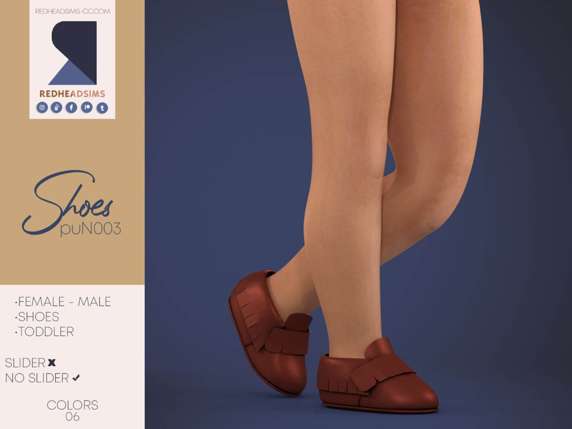 The Sims 4 PU SHOES N003 at REDHEADSIMS