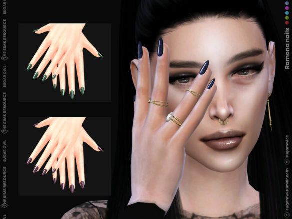 The Sims 4 Ramona nails by sugar owl