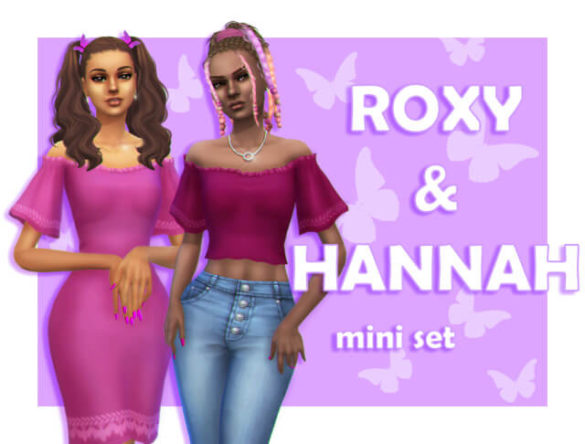 The Sims 4 roxy hannah set