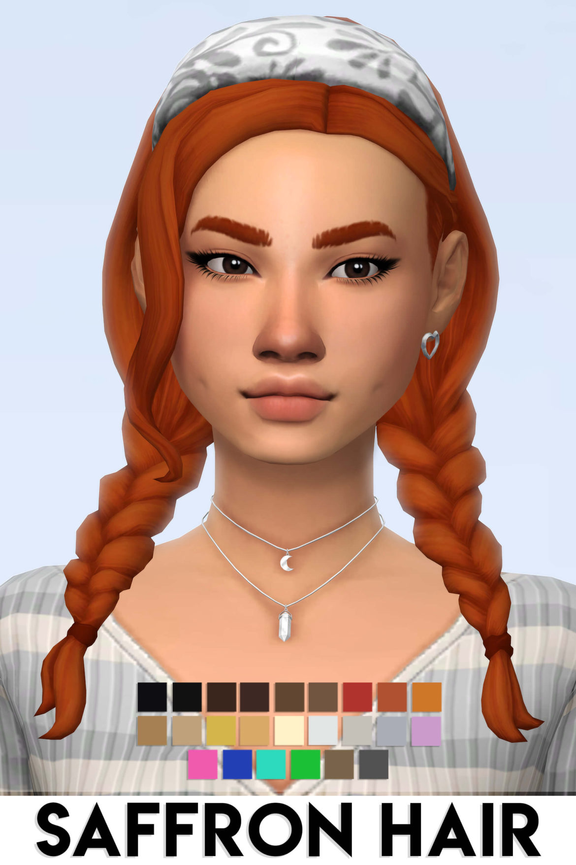 The Sims 4 SAFFRON HAIR BY VIKAI