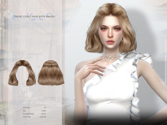 Short curly hair with braids by wingssims