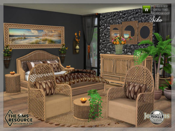 The Sims 4 Siko bedroom by jomsims