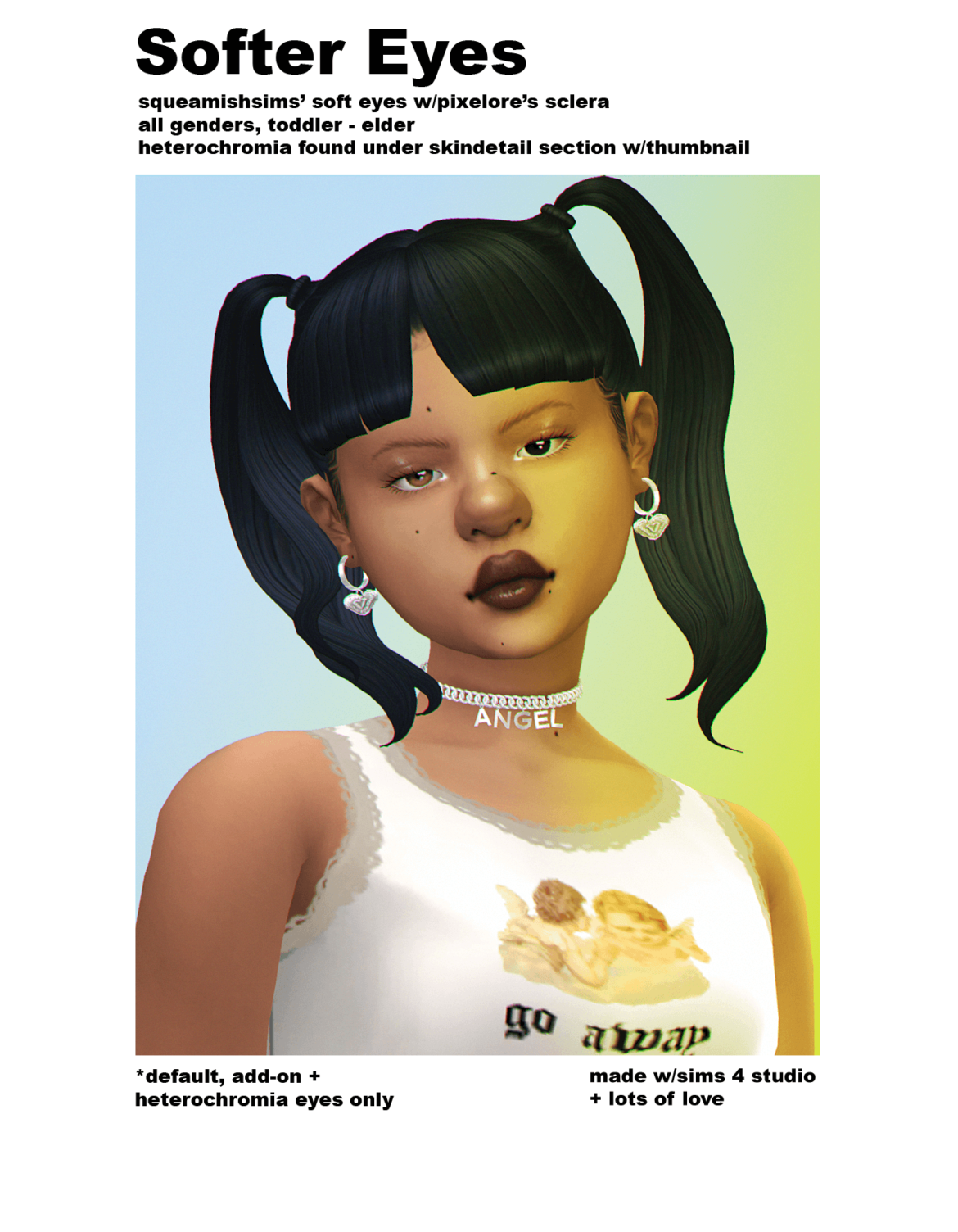 The Sims 4 softer eyes