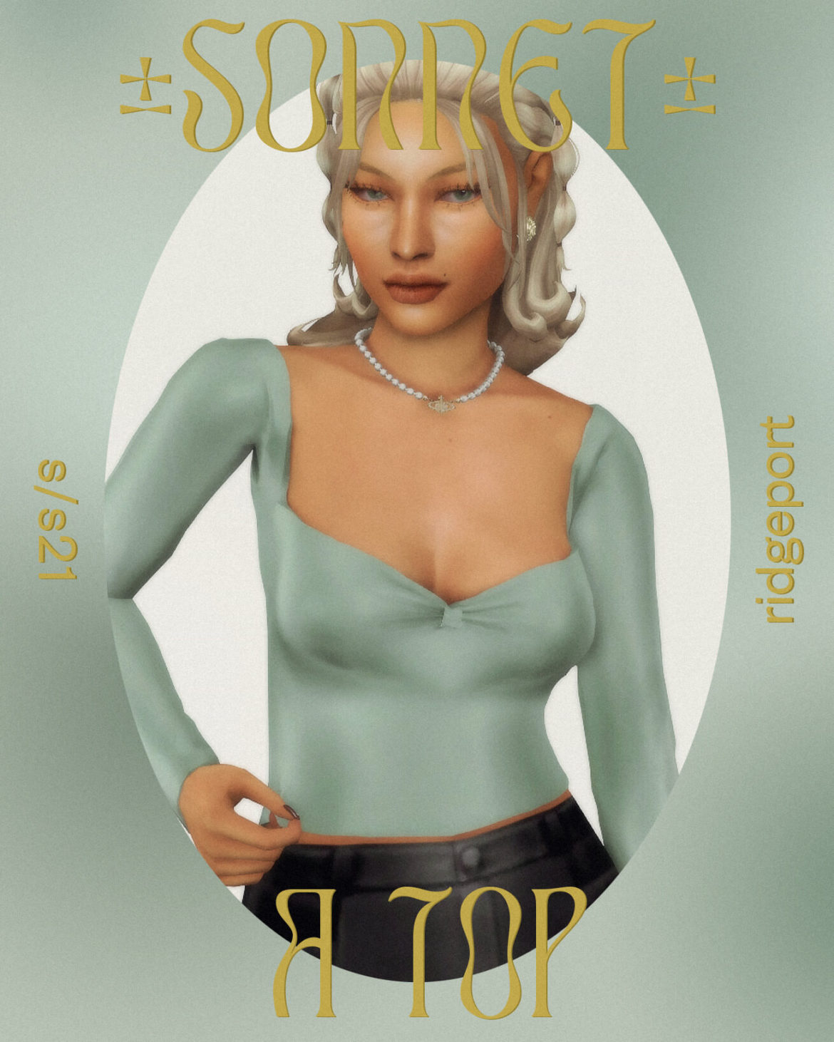 The Sims 4 sonnet top