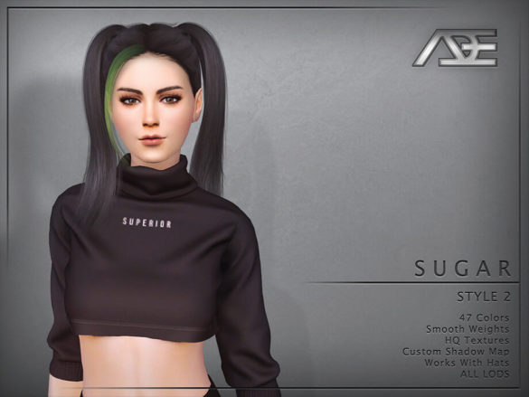 The Sims 4 Sugar Style 2 (Hairstyle) by Ade_Darma