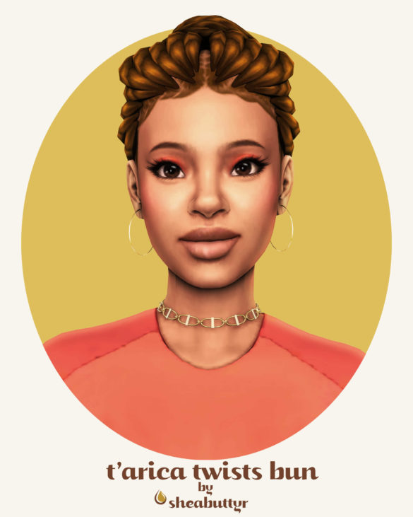 The Sims 4 tarica twists bun